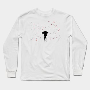 Man In the Heart Rain Long Sleeve T-Shirt